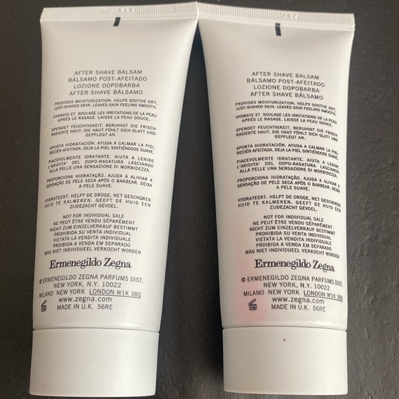 (Box-3) 2 X Uomo By Ermenegildo Zegna After Shave Balm 3.4oz/100 ml, NEW - Picture 3 of 3